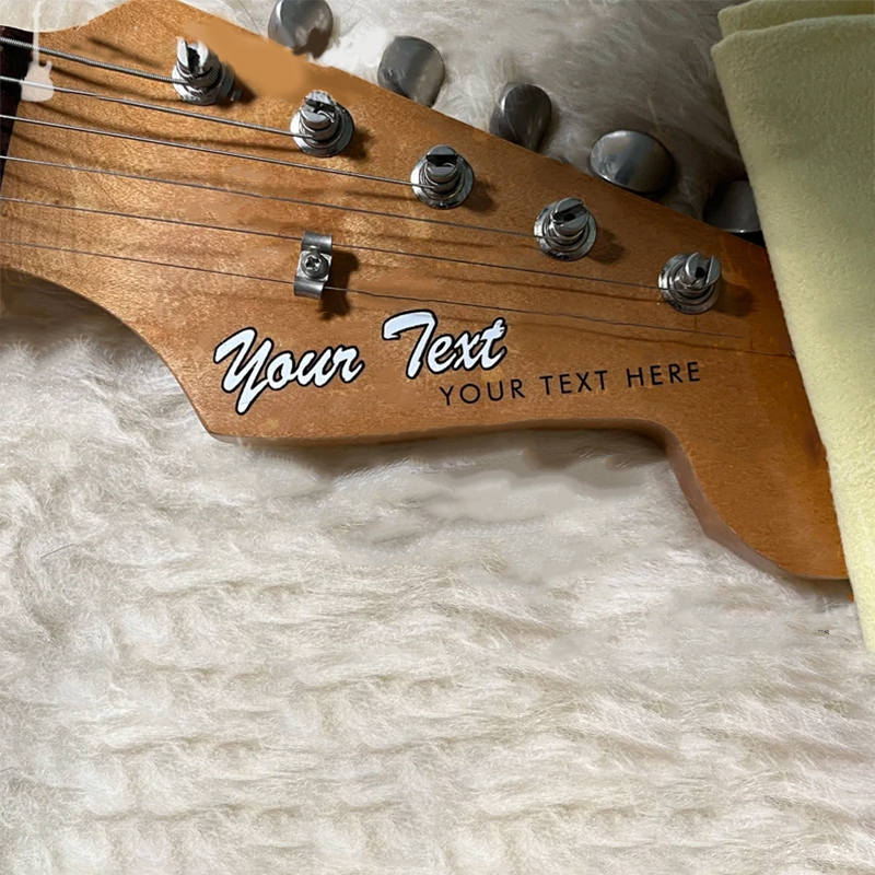 Custom Printed Guitar Water Slide Headstock Decal